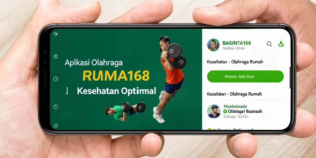 Tampilan antarmuka intuitif BAGINTA168 untuk olahraga rumah.