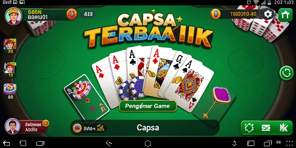 Antarmuka menarik dari game Capsa BARU01 dengan fitur lengkap.