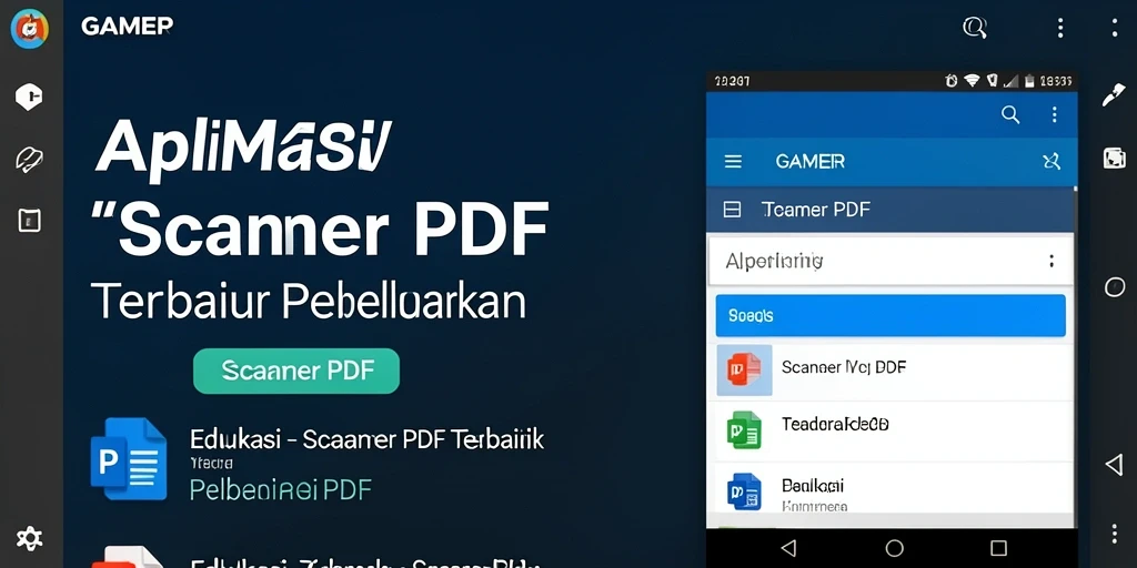 Antarmuka GAMERP yang ramah pengguna untuk Scanner PDF.