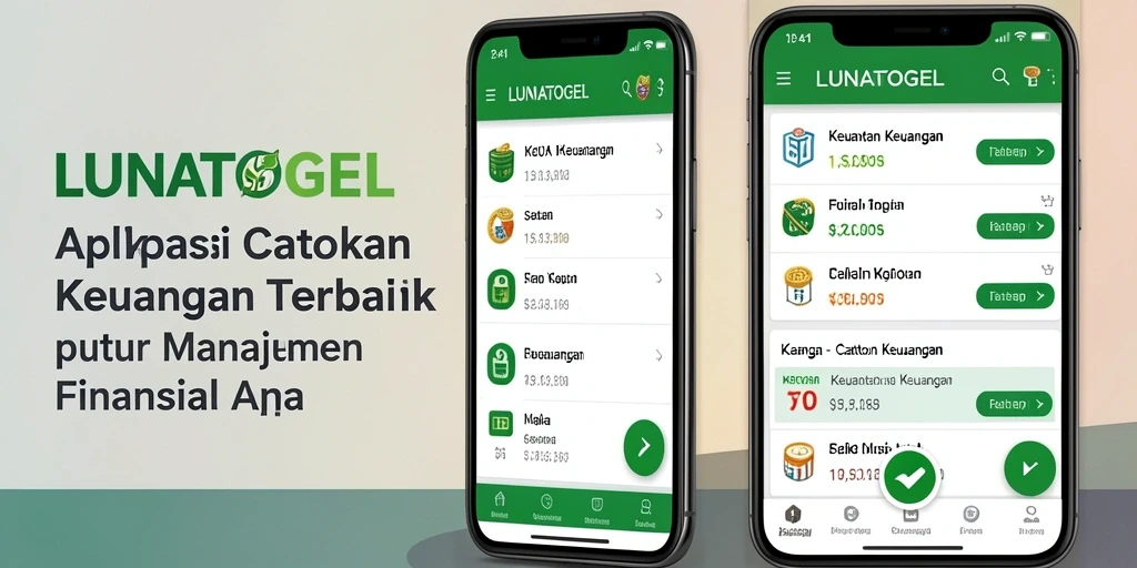 Tampilan antarmuka LUNATOGEL yang ramah pengguna dan informatif.