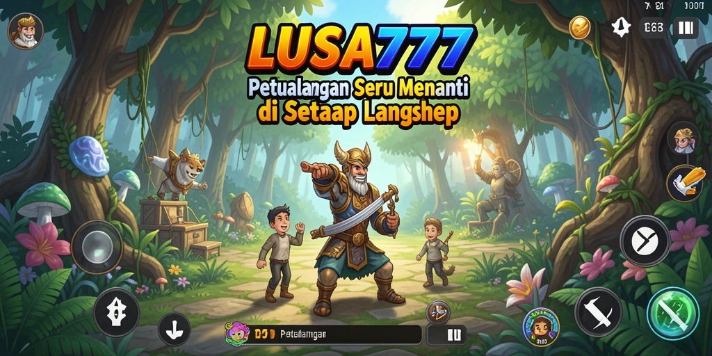 Tampilan antarmuka LUSA777 yang menarik dan interaktif dalam petualangan.