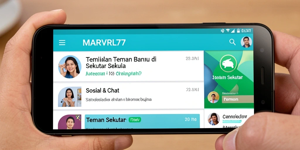 Tampilan antarmuka pengguna MARVRL77 yang menarik dan mudah digunakan.