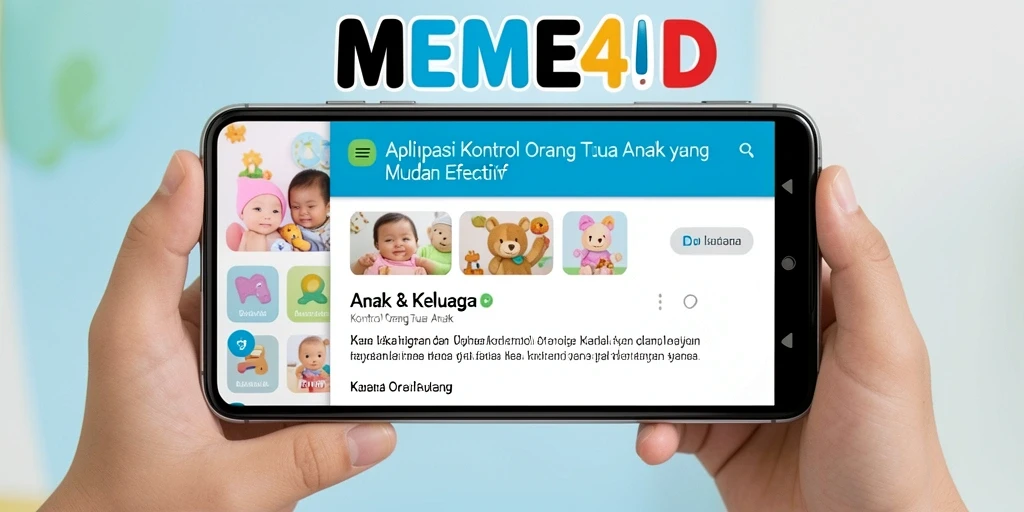 Tampilan antarmuka aplikasi Kontrol Orang Tua Anak yang intuitif dan mudah digunakan.