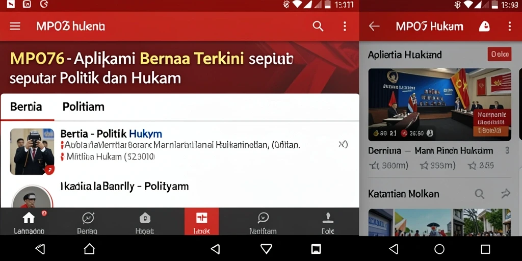 Tampilan antarmuka MPO76 yang intuitif dan informatif.