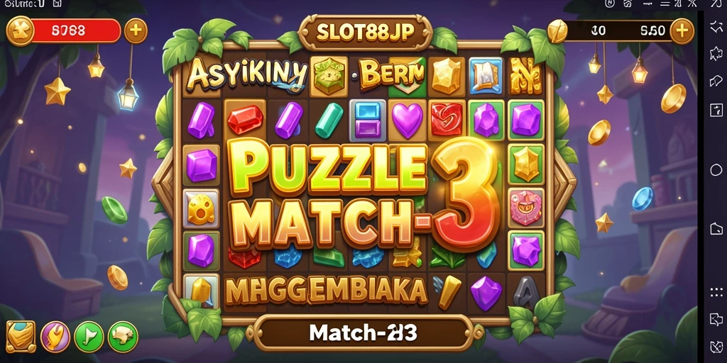 Tampilan antarmuka <strong>SLOT88JP</strong> dengan desain puzzle yang menawan.